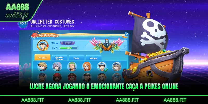 Lucre agora jogando o emocionante Caça a Peixes Online